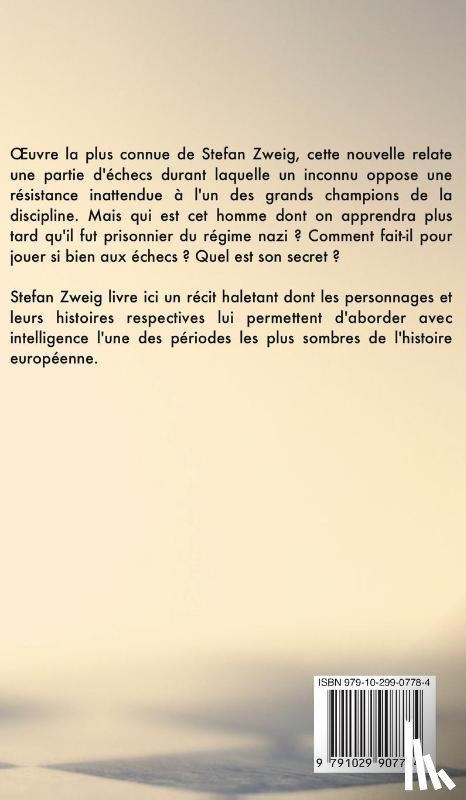 Zweig, Stefan - Le Joueur d'echecs