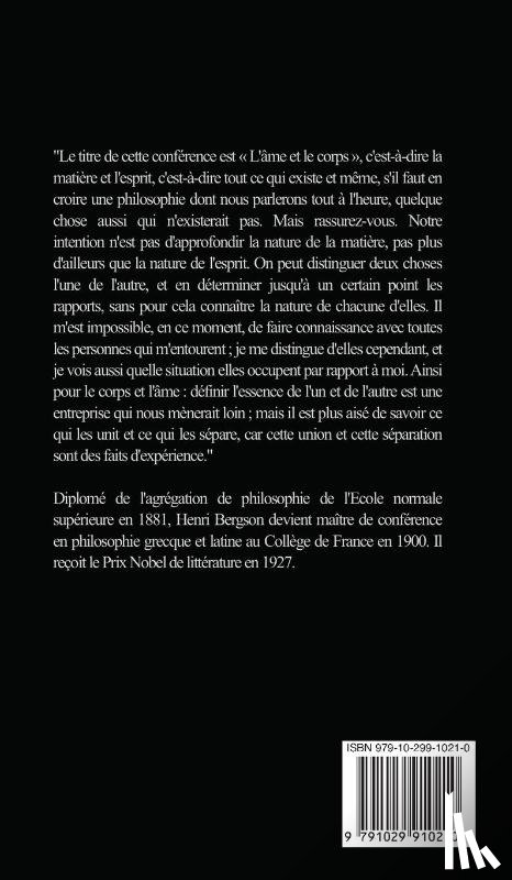 Bergson, Henri - L'âme et le corps