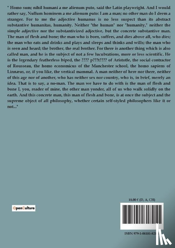 De Unamuno, Miguel - Tragic sense of life