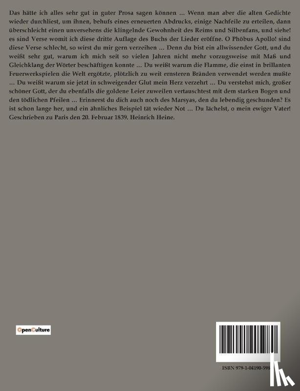 Heine, Heinrich - BUCH DER LIEDER