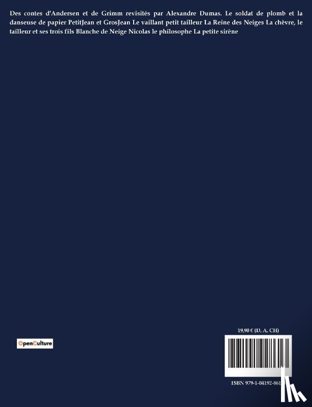 Dumas, Alexandre - Contes dits deux fois (Contes d'après Andersen et Grimm)