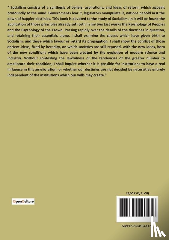 Le Bon, Gustave - The psychology of socialism