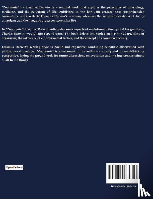 Darwin, Erasmus - Zoonomia
