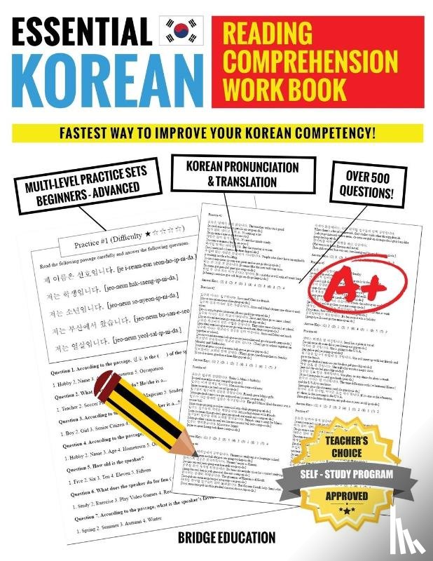 Education, Bridge - Essential Korean Reading Comprehension Workbook