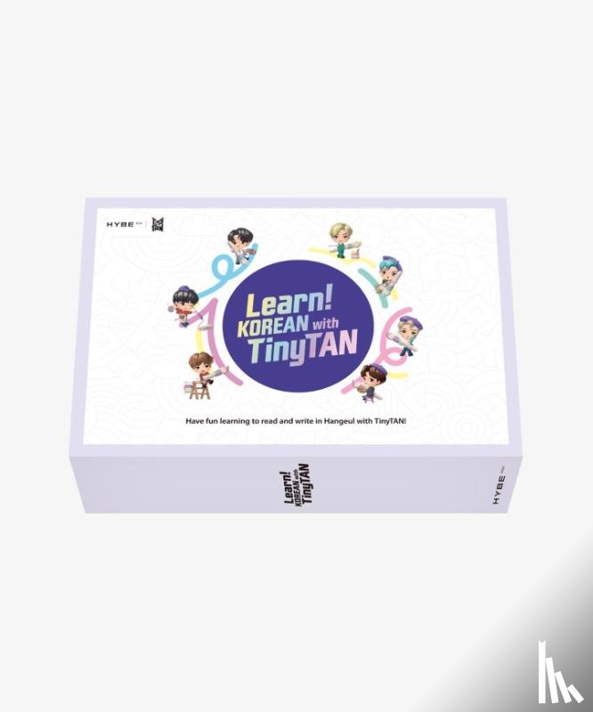  - Learn! KOREAN With TinyTAN | 2-Book-Set | With Motipen | Korean Learning for Beginners With BTS Voices | Korean Keyboard Stickers | Flash Cards