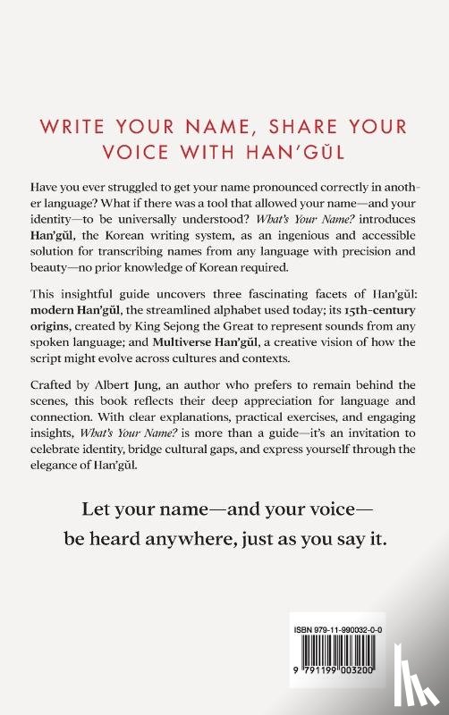 Jung, Albert - What's Your Name?