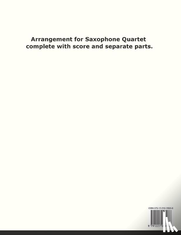 Morricone, Ennio - Moment for Morricone for Saxophone Quartet