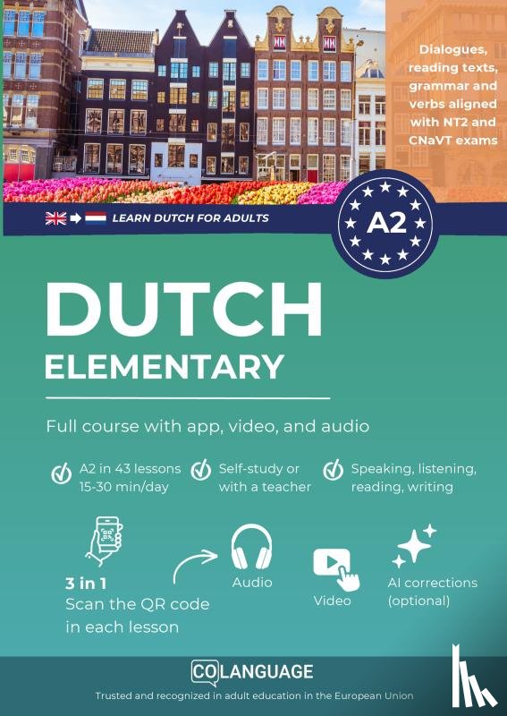 Academy, coLanguage - Dutch A2 elementary: full course with app, video, and audio
