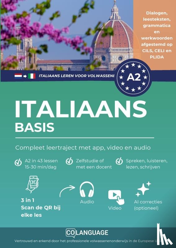 Academy, coLanguage - Italiaans A2 basis: compleet leertraject met app, video en audio