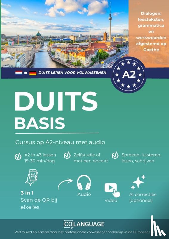 Academy, coLanguage - Duits A2 basis: cursus op A2-niveau met audio (Duits leren voor volwassenen)