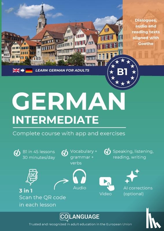 Academy, coLanguage - Learn German B1 intermediate. Complete course with audio and video