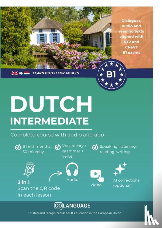 Academy, coLanguage - Learn Dutch B1 intermediate. Complete course from A2 to B1 (audio included)