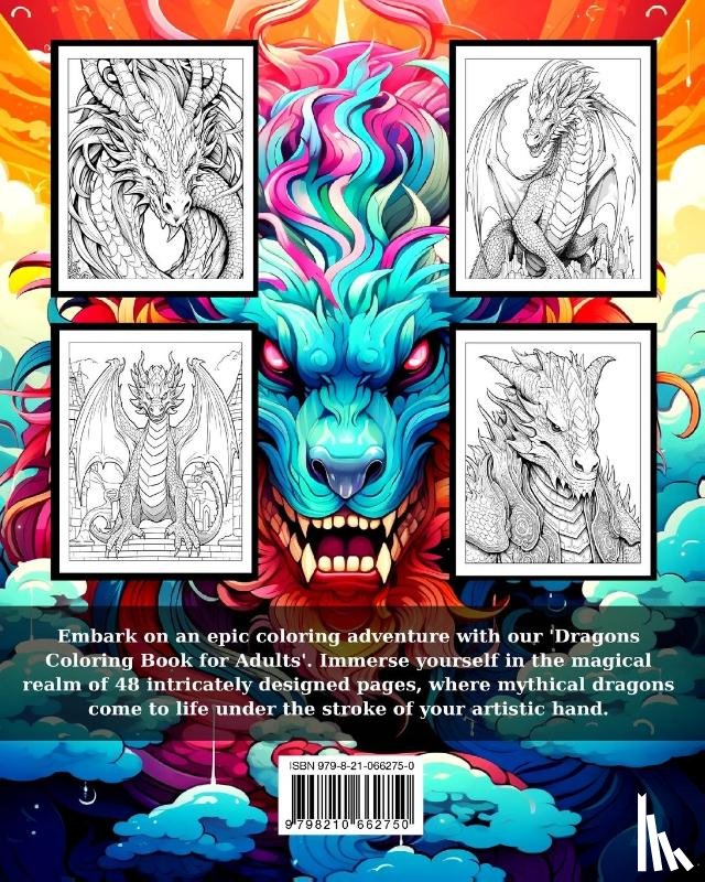 Peay, Regina - Dragons Coloring Book for Adults