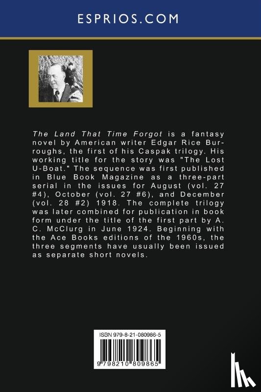 Burroughs, Edgar Rice - The Land That Time Forgot (Esprios Classics)