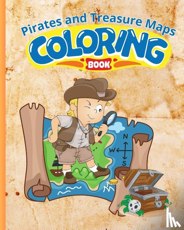Nguyen, Thy - Pirates and Treasure Maps Coloring Book For Kids