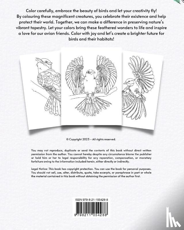 Annable, Rhea - Wings and Colors - Coloring Book for Bird Lovers