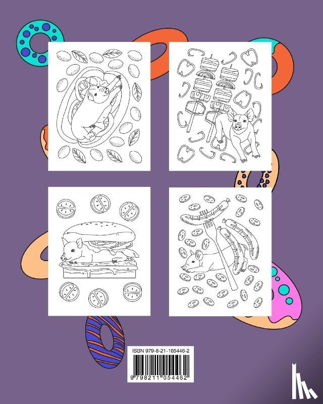 Paperland - Kawaii Food and Pig Coloring Book