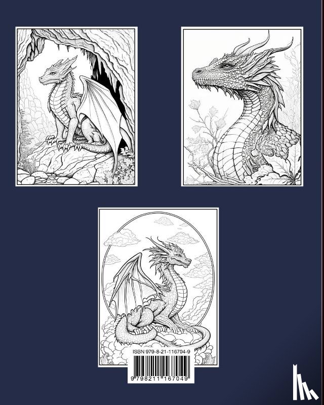 Caleb, Sophia - Dragon Coloring Book for Adults