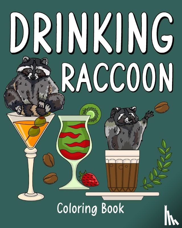 Paperland - Drinking Raccoon Coloring Book