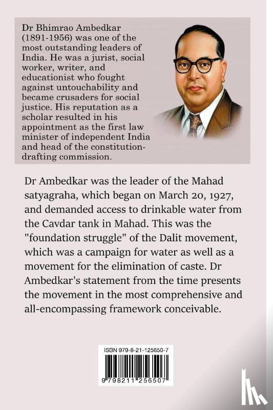 Ambedkar, Bhimrao - Mahad satyagraha for Human rights