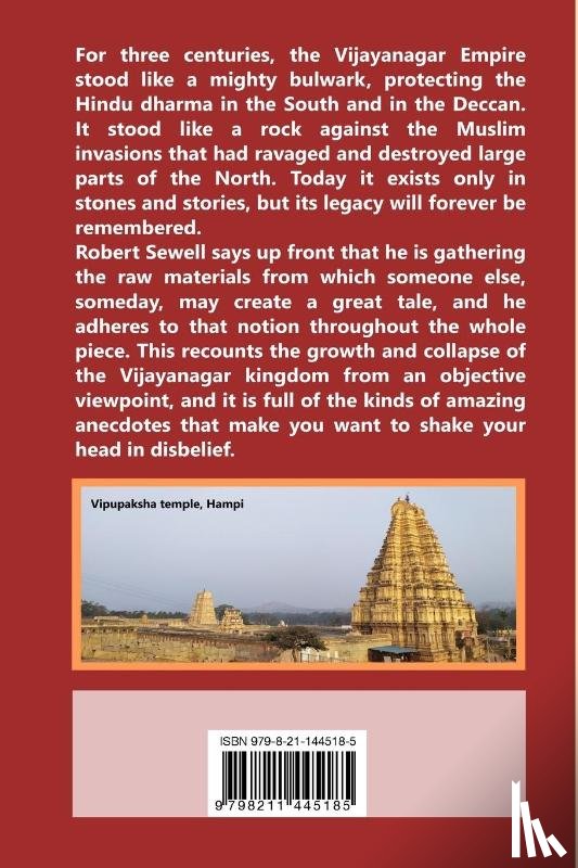 Sewell, Robert, Nuniz, Fernao - The Magnificent History of the Vijayanagar Empire