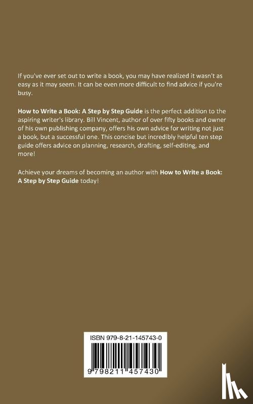 Vincent, Bill - How to Write a Book