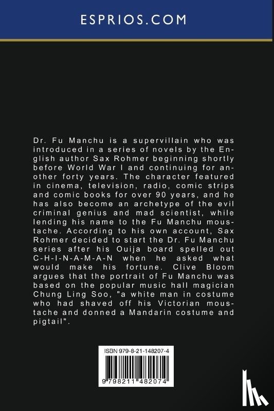 Rohmer, Sax - The Hand of Fu-Manchu (Esprios Classics)