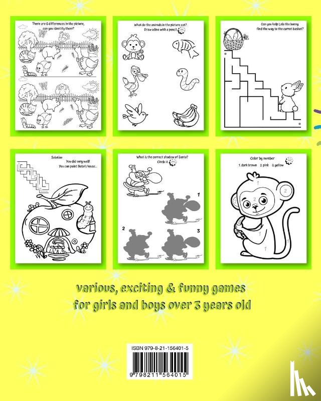 Kim, Maryan Ben - Toddler's Activity Book 3 Years +