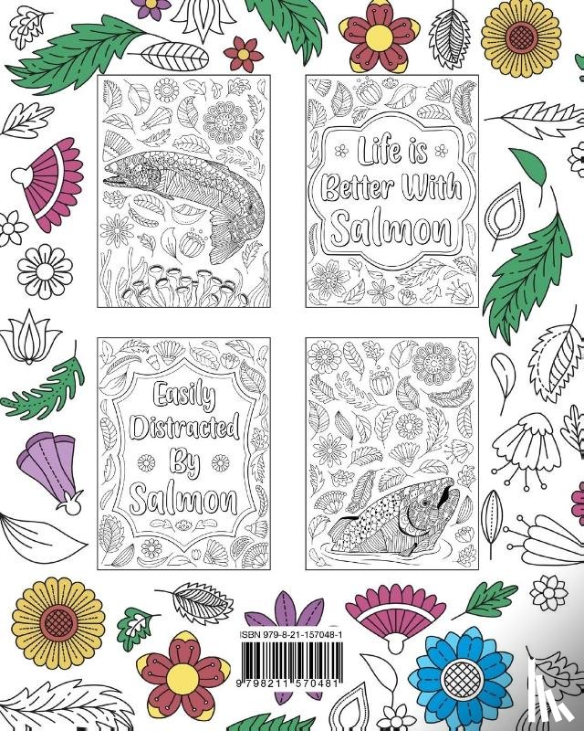 Paperland - Salmon Coloring Book