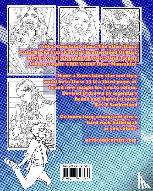Sutherland, Kev F - Eurovision Pop Star Colouring Book