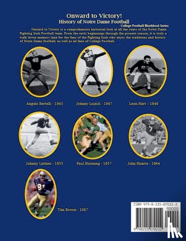 Fulton, Steve - Onward to Victory! History of Notre Dame Fighting Irish Football