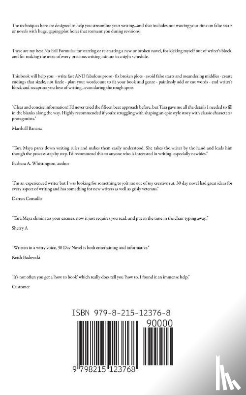 Maya, Tara - 30 Day Novel