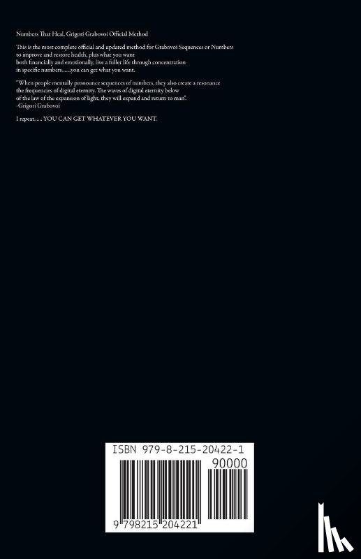Pinto, Edwin - Numbers That Heal, Grigori Grabovoi