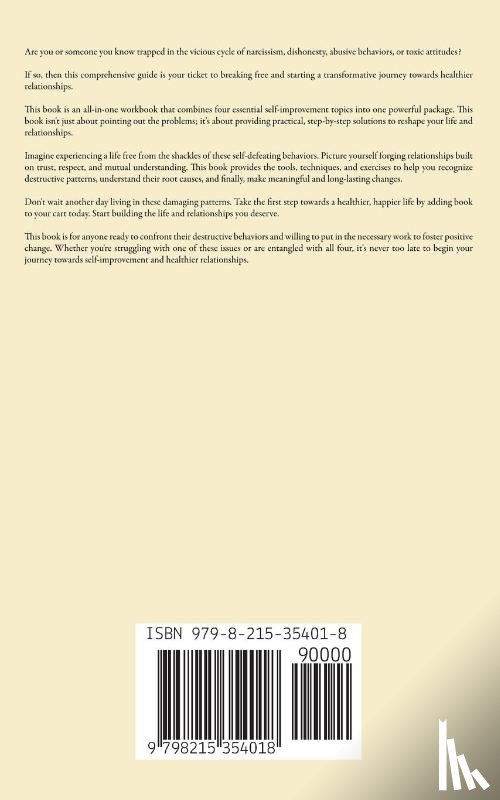 Lee, Dennis - How to Stop Being a Narcissist, Compulsive Lar, Abusive Partner, and Toxic Person (4 Books in 1)