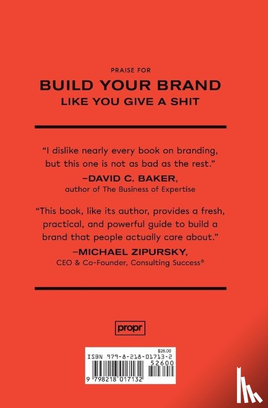 Gillespie, Bobby - Build Your Brand Like You Give a Sh!t