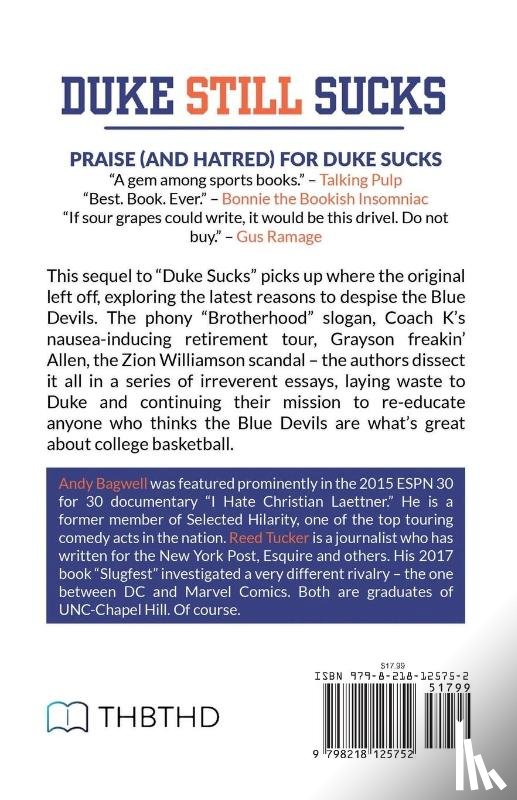 Bagwell, Andy, Tucker, Reed - Duke Still Sucks