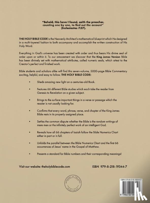 Sutton, William K - The Holy Bible Code