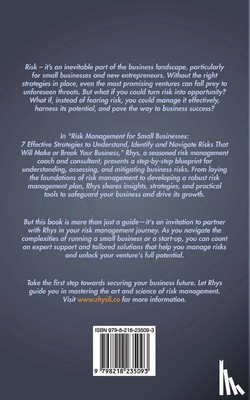 Li, Rhys - Risk Management for Small Businesses
