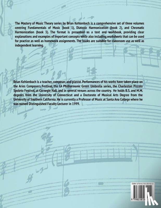 Kehlenbach, Brian - Mastery of Music Theory, Book 1