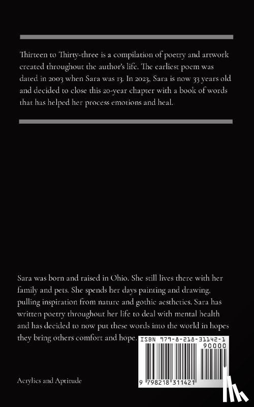 Martin, Sara L - Thirteen to Thirty-three