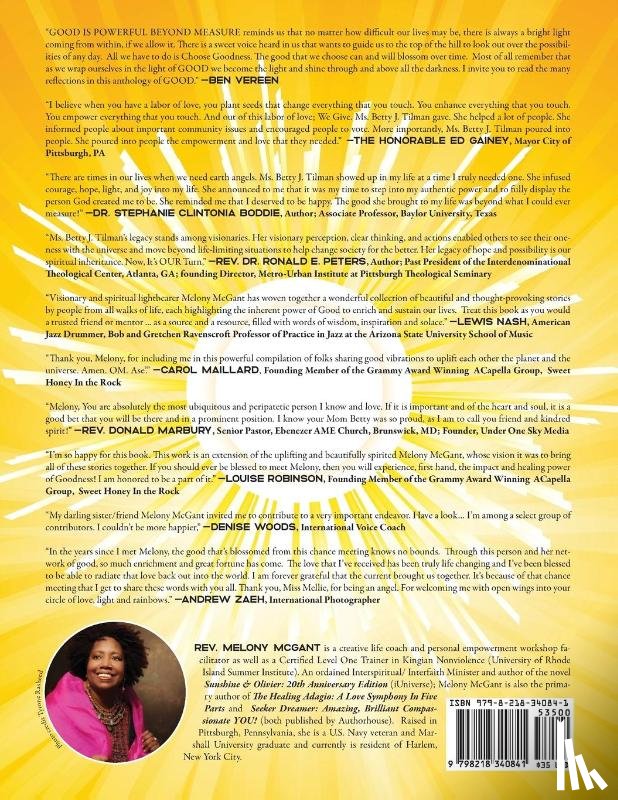 McGant, Rev. Melony A - GOOD IS POWERFUL BEYOND MEASURE