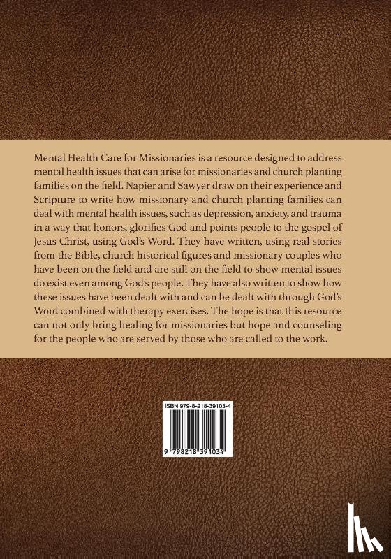 Napier, Cathy, Sawyer, Patrick - Mental Health for Global Missionaries
