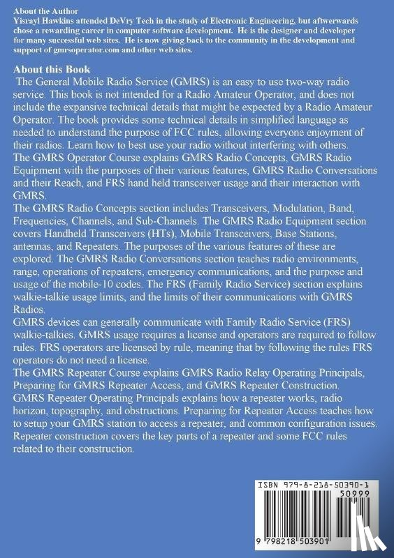 Hawkins, Yisrayl - The GMRS Operator and Repeater Course