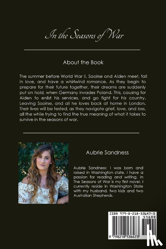 Sandness, Aubrie - In the Seasons of War