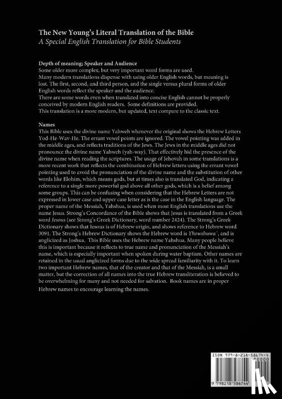 Hawkins, Yisrayl, Young, Robert - The New Young's Literal Bible