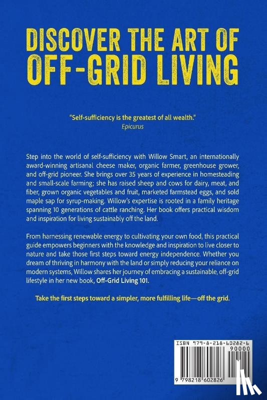 Smart, Willow - Off-Grid Living 101