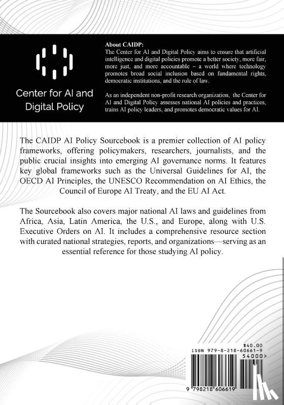 Rotenberg, Marc, Kyriakides, Eleni - The AI Policy Sourcebook 2025
