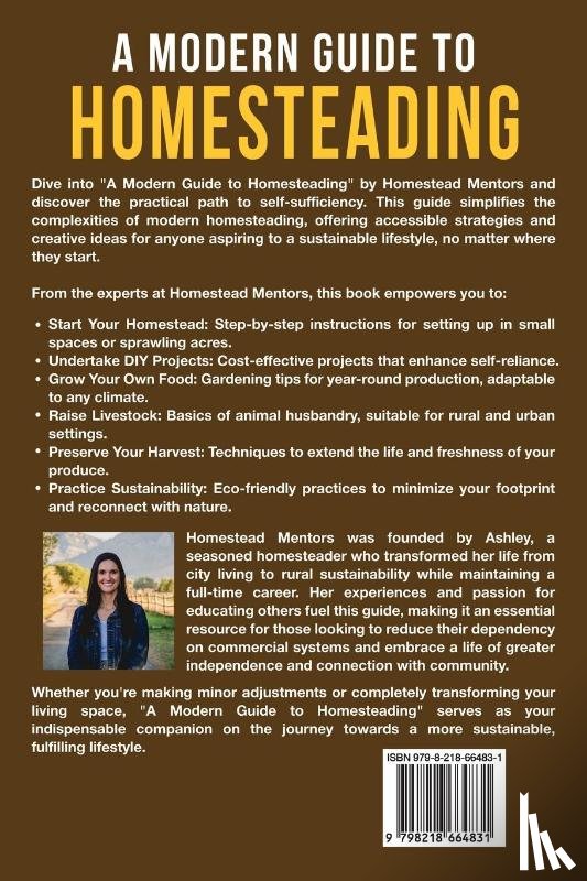 Mentors, Homestead - A Modern Guide to Homesteading