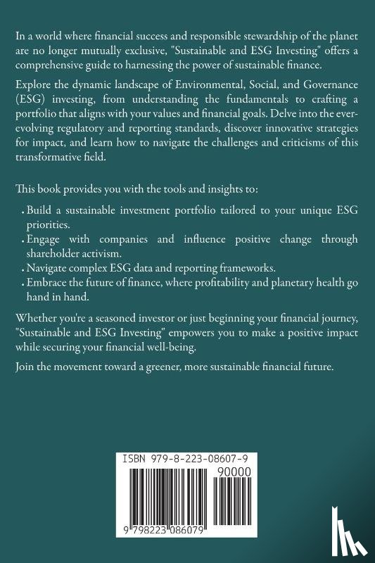 Thompson, Alex - Sustainable and ESG Investing