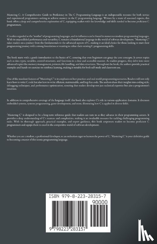 Hussain, Kameron, Hussain, Frahaan - Mastering C